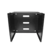 Picture of Startech.Com 10U Wall Mount Network Rack - 14 Inch Deep (Low Profile) - 19" Patch Panel Bracket for Shallow Server, It Equipment, Network Switches - 77lbs/35kg Weight Cap., Black - RACK-10U-14-BRACKET
