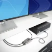 Picture of Startech.Com 2-Port Displayport Mst Hub, Dual 4K 60Hz, Dp To 2x Displayport Monitor Adapter, Dp 1.4 Multi-Monitor Video Adapter, 1ft (30cm) Built-In Cable, Usb Powered, Windows Only - Mst14dp122dp