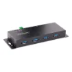 Picture of Startech.Com 4-Port Industrial Usb 3.0 5Gbps Hub, Rugged Usb Hub with Esd Protection, Din/Wall/Desk Mountable Usb-A Hub, Usb Expander W/Locking Ports, Heavy Duty - Taa - 5G4aindnp-Usb-A-Hub