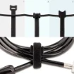 Picture of Startech.Com 6in Hook and Loop Cable Ties - 50 Pack - Black - Reusable Cable Straps - Adjustable and Flexible - Cord Organizer Tie/Wraps for Cable Management - Wire Loop Ties - B506I-HOOK-LOOP-TIES