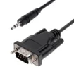 Picture of Startech.Com 3ft (1m) DB9 To 3.5mm Serial Cable for Serial Device Configuration, RS232 DB9 Male To 3.5mm Cable Used for Calibrating Projectors, Digital Signage, Tvs Via Audio Jack - 9M351M-RS232-CABLE