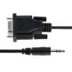Picture of Startech.Com 3ft (1m) DB9 To 3.5mm Serial Cable for Serial Device Configuration, RS232 DB9 Male To 3.5mm Cable Used for Calibrating Projectors, Digital Signage, Tvs Via Audio Jack - 9M351M-RS232-CABLE