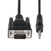 Picture of Startech.Com 3ft (1m) DB9 To 3.5mm Serial Cable for Serial Device Configuration, RS232 DB9 Male To 3.5mm Cable Used for Calibrating Projectors, Digital Signage, Tvs Via Audio Jack - 9M351M-RS232-CABLE