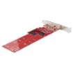 Picture of Startech.Com Dual M.2 Pcie Ssd Adapter Card, Pcie x8 / x16 To Dual Nvme or Ahci M.2 Ssds, Pci Express 4.0, 7.8GBps/Drive, Bifurcation Required - Windows/Linux Compatible - DUAL-M2-PCIE-CARD-B