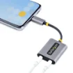 Picture of Startech.Com Usb-C Headphone Splitter, Usb Type C Dual Headset Adapter W/Mic Input, Usb C To 3.5mm Audio Adapter/Earphone Dongle, Usb C To Audio Jack/Aux Output, 24-Bit Dac - Usbc-Audio-Splitter