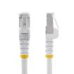 Picture of Startech.Com 2m CAT6a Ethernet Cable - White - Low Smoke Zero Halogen (Lszh) - 10GbE 500MHz 100W Poe++ Snagless Rj-45 W/Strain Reliefs S/Ftp Network Patch Cord - NLWH-2M-CAT6A-PATCH