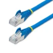 Picture of Startech.Com 1m CAT6a Ethernet Cable - Blue - Low Smoke Zero Halogen (Lszh) - 10GbE 500MHz 100W Poe++ Snagless Rj-45 W/Strain Reliefs S/Ftp Network Patch Cord - NLBL-1M-CAT6A-PATCH