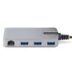 Picture of Startech.Com 3-Port Usb-C Hub with Ethernet - 3x Usb-A Ports, Gigabit Ethernet RJ45, Usb 3.0 5Gbps, Bus-Powered, 1ft/30cm Long Cable - Portable Laptop Usb Type-C Hub Adapter W/Gbe - 5G3agbb-Usb-C-Hub