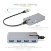 Picture of Startech.Com 4-Port Usb Hub - Usb 3.0 5Gbps, Bus Powered, Usb-A To 4x Usb-A Hub W/ Optional Auxiliary Power Input - Portable Desktop/Laptop Usb Hub, 1ft/30cm Cable, Usb Expansion Hub - 5G4ab-Usb-A-Hub
