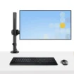 Picture of Startech.Com Laptop Desk Mount - Monitor and Laptop Mount - Displays Up To 34in (8kg/17.6lb) & Laptops (4.5kg/9.9lb) - Articulating Vesa Laptop Tray Arm - Clamp / Grommet Mount - A-Laptop-Desk-Mount