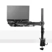 Picture of Startech.Com Laptop Desk Mount - Monitor and Laptop Mount - Displays Up To 34in (8kg/17.6lb) & Laptops (4.5kg/9.9lb) - Articulating Vesa Laptop Tray Arm - Clamp / Grommet Mount - A-Laptop-Desk-Mount