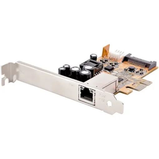 Picture of Startech.Com 1 Port 2.5Gbps Poe Network Card, Pcie Ethernet Card w/RJ45, 30W 802.3at Poe Nic for Desktops/Servers, Network Poe Lan Adapter W/Low-Profile Bracket, Nbaset, Windows/Linux - ST1000PEXPSE