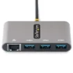 Picture of Startech.Com 3-Port Usb-C Hub with Ethernet - 3x Usb-A - Gigabit Ethernet - Usb 3.0 5Gbps - Bus-Powered - 1ft/30cm Long Usb Type-C Host Cable - Gbe - Portable Usb-C To Usb-A Hub - Hb30c3a1gea2