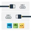 Picture of Startech.Com 3ft (1m) Usb C Charging Cable Right Angle - 60W Pd 3A - Heavy Duty Fast Charge Usb-C Cable - Black Usb 2.0 Type-C - Rugged Aramid Fiber - Usb Charging Cord - R2CCR-1M-USB-CABLE