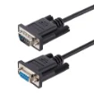 Picture of Startech.Com 3m RS232 Serial Null Modem Cable, Crossover Serial Cable W/Al-Mylar Shielding, DB9 Serial Com Port Cable Female To Male, Compatible W/Dte Devices, Black, F/M - 9FMNM-3M-RS232-CABLE