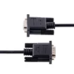Picture of Startech.Com 3m RS232 Serial Null Modem Cable, Crossover Serial Cable W/Al-Mylar Shielding, DB9 Serial Com Port Cable Female To Male, Compatible W/Dte Devices, Black, F/M - 9FMNM-3M-RS232-CABLE