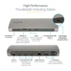 Picture of Startech.Com Thunderbolt 4 Dock, 96W Power Delivery, Single 8K/Dual Monitor 4K 60Hz, 3xTB4/USB4 Ports, 4xUSB-A, Sd, Gbe, Thunderbolt 4 Docking Station for Windows or TB3 Macbook, 0.8m Cable - TB4CDOCKUE