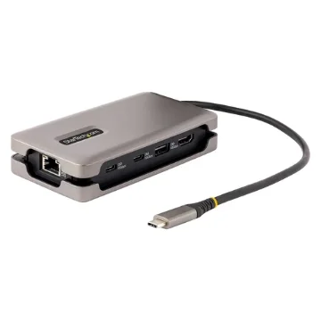 Picture of Startech.Com Usb-C Multiport Adapter, 4K 60Hz Hdmi 2.0b, Hdr, Usb 3.2 Gen 2 10Gbps Hub (2xUSB-C, 1xUSB-A), 100W Pd Pass-Through, Mini Travel Dock, 12"/30cm Cable, Laptop Docking Station - Dkt31ch2cpd3