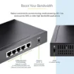 Picture of Startech.Com Unmanaged 2.5G Switch - 5 Port Gigabit Switch - 2.5GBASE-T Unmanaged Ethernet Switch - Ethernet Splitter - Din Rail or Wall Mount - Multi-Gigabit - Auto-Mdix - 9K Jumbo - DS52000