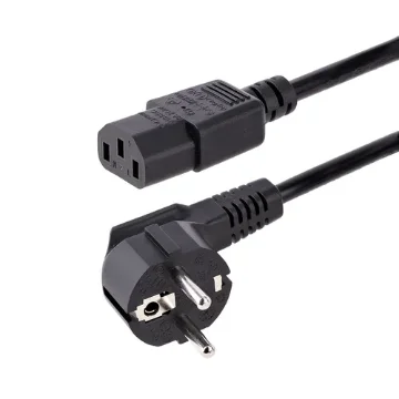 Picture of Startech.Com 3m (10ft) Computer Power Cord, 18AWG, Eu Schuko To C13 Power Cord, 250V 10A, Black Replacement Ac Cord, Tv/Monitor Power Cable, Schuko Cee 7/7 To Iec 60320 C13 Power Cord - Pc Power Supply Cable - 713E-3M-POWER-CORD
