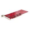 Picture of Startech.Com Quad M.2 Pcie Adapter Card, Pcie x16 To Quad Nvme or Ahci M.2 Ssds, Pci Express 4.0, 7.8GBps/Drive, Bifurcation Required, Windows/Linux Compatible - QUAD-M2-PCIE-CARD-B