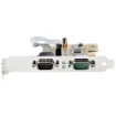 Picture of Startech.Com 2-Port Pci Express Serial Card, Dual Port Pcie To RS232 (DB9) Serial Card, 16C1050 Uart, Standard or Low Profile Brackets, Com Retention, for Windows & Linux - 21050-Pc-Serial-Card