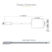 Picture of Startech.Com Usb-C To Dual Hdmi Mst Hub - Dual Hdmi 4K 60Hz - Usb Type C Multi Monitor Adapter for Laptop W/ 1ft/30cm Cable - Dp 1.4 Multi-Stream Transport Hub - Usb-C To Hdmi Splitter - Mst14cd122hd