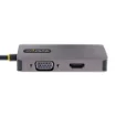 Picture of Startech.Com Usb C Video Adapter, Usb C To Hdmi Dvi Vga Adapter, Up To 4K 60Hz, Aluminum, Multiport Video Display Adapter, Thunderbolt 3 / 4 Compatible, Usb Type C Travel Adapter - 118-Usbc-Hdmi-Vgadvi