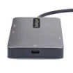 Picture of Startech.Com Usb C Multiport Adapter, Dual Hdmi Video, 4K 60Hz, 2Pt 5Gbps Usb-A Hub, 100W Power Delivery Pass-Through/Gbe/Sd/Microsd, 12"/30cm Cable, Travel Dock, Laptop Docking Station - 120B-USBC-MULTIPORT