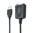 Picture of Startech.Com 3ft (1m) Usb To Serial Cable with Com Port Retention, DB9 Male RS232 To Usb Converter, Usb To Serial Adapter for Plc/Printer/Scanner, Prolific Chipset, Windows/Mac - 1P3fpc-Usb-Serial