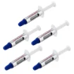 Picture of Startech.Com Thermal Paste, Pack of 5 Re-Sealable Syringes (1.5g / Each), Metal Oxide Compound, Cpu Heat Sink Thermal Grease Paste - SILV5-THERMAL-PASTE