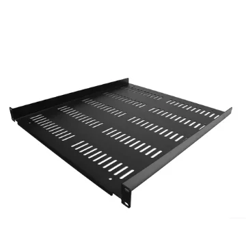 Picture of Startech.Com 1U Server Rack Shelf - Universal Vented Rack Mount Cantilever Tray for 19" Network Equipment Rack & Cabinet - Durable Design - Weight Capacity 55lb/25kg - 20" Deep Shelf, Black - SHELF-1U-20-FIXED-V