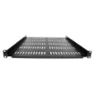 Picture of Startech.Com 1U Server Rack Shelf - Universal Vented Rack Mount Cantilever Tray for 19" Network Equipment Rack & Cabinet - Durable Design - Weight Capacity 55lb/25kg - 20" Deep Shelf, Black - SHELF-1U-20-FIXED-V