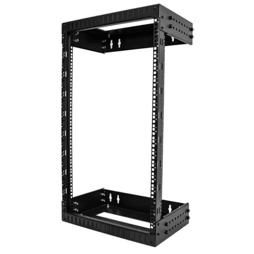 Picture of Startech.Com 18U 19" Wall Mount Network Rack - Adjustable Depth 12-20" 2 Post Open Frame Server Room Rack for Av/Data/ It Communication/Computer Equipment/Switch W/Cage Nuts & Screws - RACK-18U-20-WALL-OA