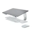 Picture of Startech.Com Laptop Stand for Desk, Supports 5kg/11lb, Aluminum, Silver, Ergonomic Laptop Riser, Portable Laptop Holder, Computer Stand for Macbook Air/Pro, Dell Xps, Lenovo - Laptop-Stand-Silver