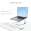 Picture of Startech.Com Laptop Stand for Desk, Supports 5kg/11lb, Aluminum, Silver, Ergonomic Laptop Riser, Portable Laptop Holder, Computer Stand for Macbook Air/Pro, Dell Xps, Lenovo - Laptop-Stand-Silver