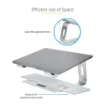 Picture of Startech.Com Laptop Stand for Desk, Supports 5kg/11lb, Aluminum, Silver, Ergonomic Laptop Riser, Portable Laptop Holder, Computer Stand for Macbook Air/Pro, Dell Xps, Lenovo - Laptop-Stand-Silver