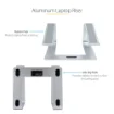 Picture of Startech.Com Laptop Stand for Desk, Supports 5kg/11lb, Aluminum, Silver, Ergonomic Laptop Riser, Portable Laptop Holder, Computer Stand for Macbook Air/Pro, Dell Xps, Lenovo - Laptop-Stand-Silver