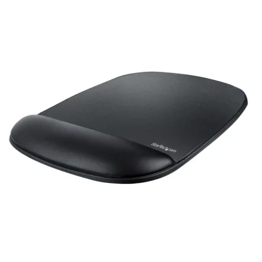 Picture of Startech.Com Mouse Pad with Hand Rest, 6.7x7.1x 0.8in (17X18x2cm), Ergonomic Mouse Pad with Wrist Support, Desk Wrist Pad W/ Non-Slip Pu Base, Cushioned Gel Mouse Pad W/ Palm Rest - B-Ergo-Mouse-Pad