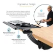 Picture of Startech.Com Under Desk Keyboard Tray - Full Motion & Height Adjustable Keyboard and Mouse Tray, 10"x26" Platform - Ergonomic Desk Mount Computer Keyboard Tray with Mouse Pad & Wrist Rest - KBTRAYADJ2