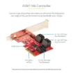 Picture of Startech.Com Sata Pcie Card - 2 Port Pcie Sata Expansion Card - 6Gbps - Full/Low Profile - Pci Express To Sata Adapter/Controller - ASM1061 Non-Raid - Pcie To Sata Converter - 2P6g-Pcie-Sata-Card