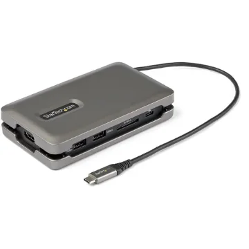 Picture of Startech.Com Usb C Multiport Adapter - Usb C To 4K 60Hz Hdmi 2.0 - 2-Port 10Gbps Usb Hub - 100W Power Delivery Pass-Through - Gbe - Sd/Microsd - Usb Type-C Mini Dock - 10" Cable - Dkt31csdhpd3