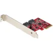 Picture of Startech.Com Sata Pcie Card - 2 Port Pcie Sata Expansion Card - 6Gbps - Full/Low Profile - Pci Express To Sata Adapter/Controller - ASM1062R Sata Raid - Pcie To Sata Converter - 2P6gr-Pcie-Sata-Card