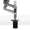 Picture of Startech.Com Desk Mount Monitor Arm for Single Vesa Display Up To 32" or 49" Ultrawide 8kg/17.6lb - Full Motion Articulating & Height Adjustable - C-Clamp, Grommet - Single Monitor Arm - ARMPIVOTE2