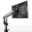 Picture of Startech.Com Desk Mount Monitor Arm for Single Vesa Display Up To 32" or 49" Ultrawide 8kg/17.6lb - Full Motion Articulating & Height Adjustable - C-Clamp, Grommet - Single Monitor Arm - ARMPIVOTE2