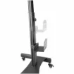 Picture of Startech.Com Mobile Workstation Cart with Monitor Mount, Cpu/Pc Holder, Keyboard Tray - Ergonomic Height Adjustable Desktop Computer Cart - Rolling Mobile Standing Workstation on Wheels - Wkstncart