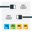 Picture of Startech.Com 20" (50cm) Usb C Cable 10Gbps - Usb 3.1 Type-C Cable - 100W (5A) Power Delivery Charging, Dp Alt Mode - Usb-C Cord for Usb-C Laptop/Phone/Device - Charge/Sync - Usb31ccv50cm