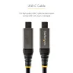 Picture of Startech.Com 20" (50cm) Usb C Cable 10Gbps - Usb 3.1 Type-C Cable - 100W (5A) Power Delivery Charging, Dp Alt Mode - Usb-C Cord for Usb-C Laptop/Phone/Device - Charge/Sync - Usb31ccv50cm