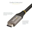 Picture of Startech.Com 20" (50cm) Usb C Cable 10Gbps - Usb 3.1 Type-C Cable - 100W (5A) Power Delivery Charging, Dp Alt Mode - Usb-C Cord for Usb-C Laptop/Phone/Device - Charge/Sync - Usb31ccv50cm