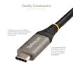 Picture of Startech.Com 3ft (1m) Usb C Cable 10Gbps - Usb-If Certified Usb-C Cable - Usb 3.1 Type-C Cable - 100W (5A) Power Delivery Charging, Dp Alt Mode - Usb C To C Cord - Charge & Sync - Usb31ccv1m